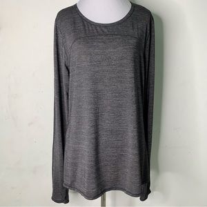 Lululemon Women's Crewneck Long Sleeve Gray T Shirt Size 8